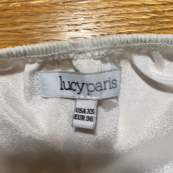 Lucy Paris White Off The Shoulder Top XS - Picture 7 of 8